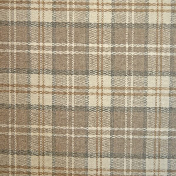 Lana Plaid Fabric Col Latte